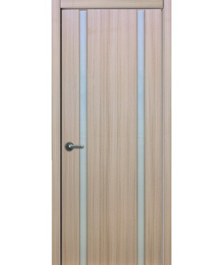Дверь с ПВХ покрытием Стиль 2 узких ДО (Ясень, Белый триплекс) Дверь с ПВХ покрытием Стиль 2 узких ДО (Ясень, Белый триплекс)
